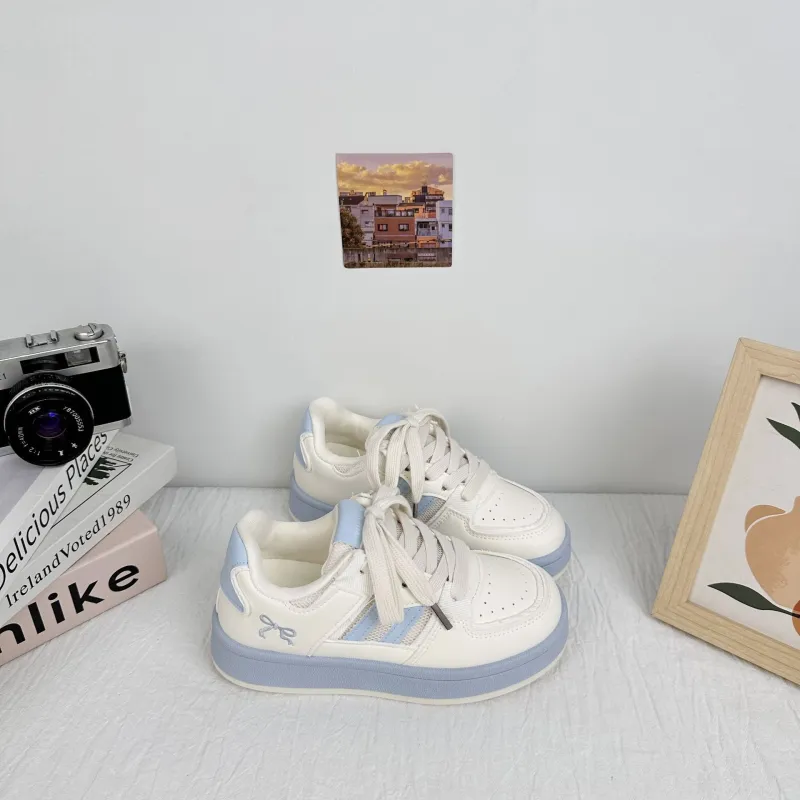 GDXF Skateboard Shoes Women's Low Top Beige Blue/Beige Pink/Beige Yellow/Guava Pink-4