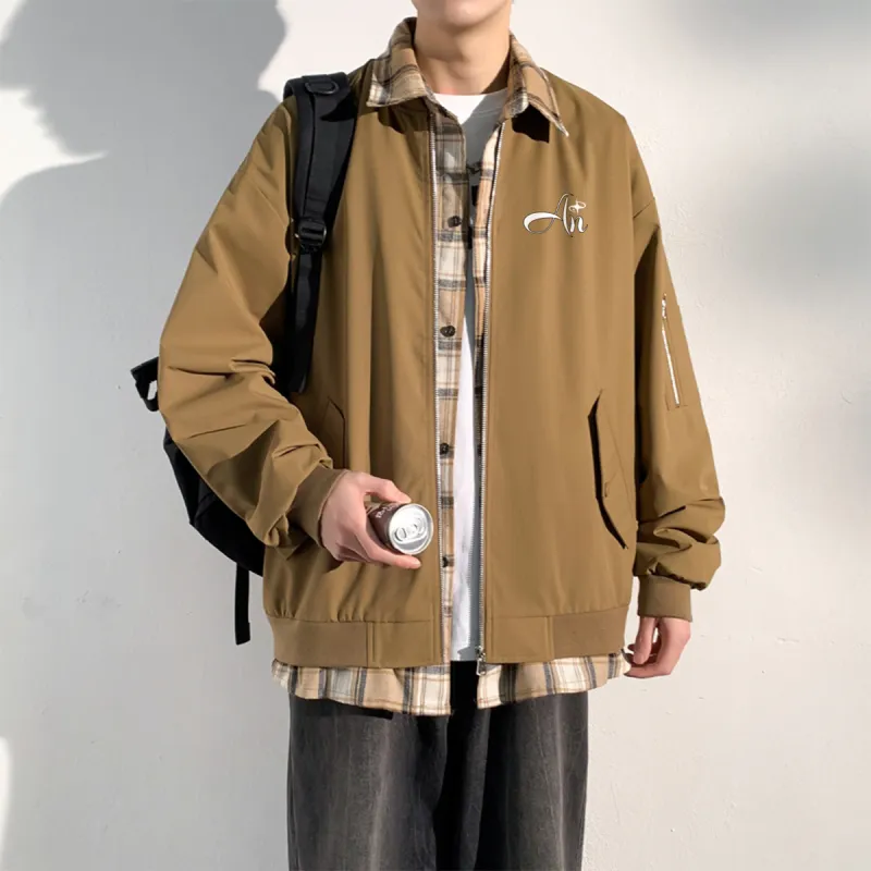 Anyveiw Jackets Coats Unisex Brown-4