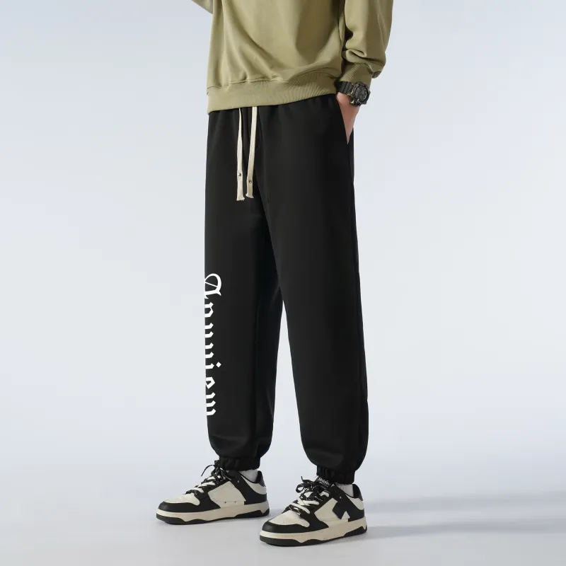 Anyveiw Casual Pants Unisex Black-4