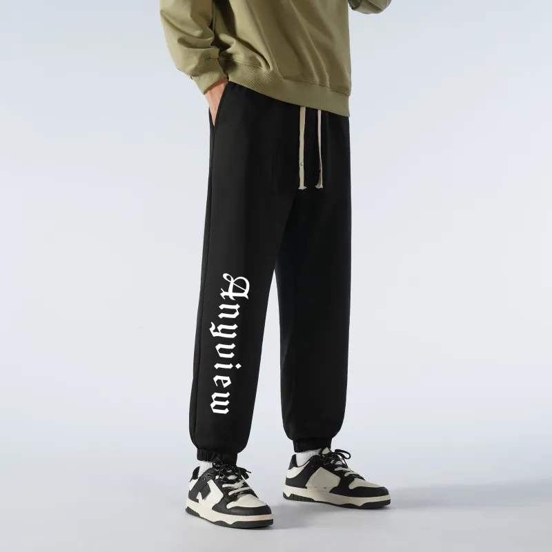 Anyveiw Casual Pants Unisex Black-6