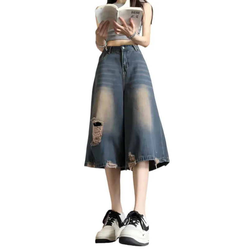 Anyveiw Denim Shorts Unisex Vintage-2