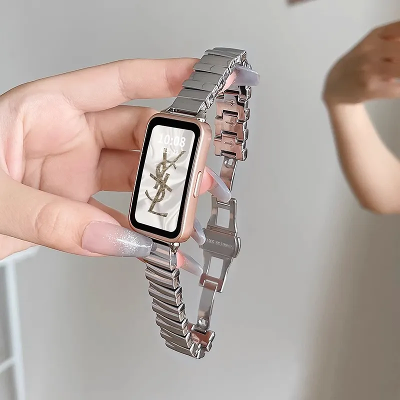 Yu Qing Huawei Compatibility Watch Band 155mm Stainless Steel Material-5