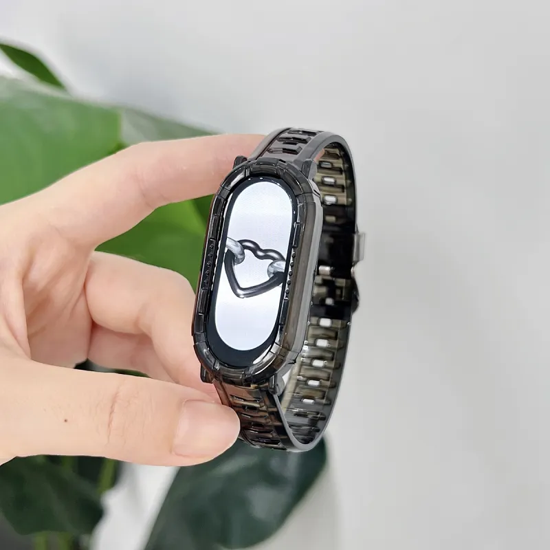 Yu Qing Xiaomi Mi Band 9/8/7 All NFC Edition 6543 Smart Band Silicone Wristband Watch Bands 245mm Unisex-3