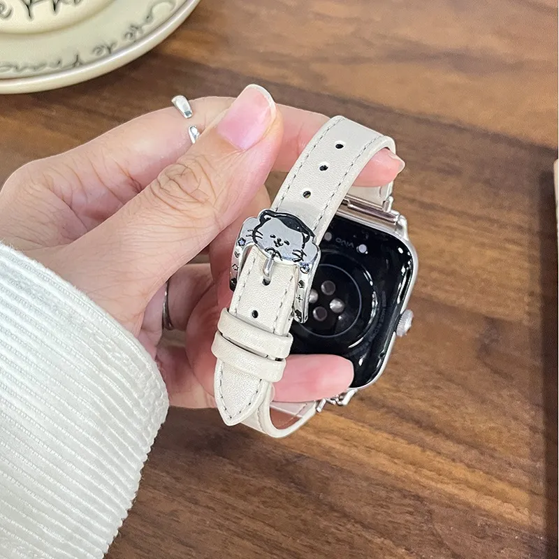 Yu Qing Watch Bands Vivo Compatibility 12.5 21cm Leather Metal-4