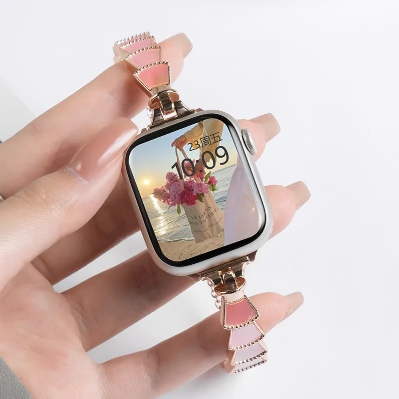 Yu Qing Apple Compatibility Watch Band Stainless Steel Material-1