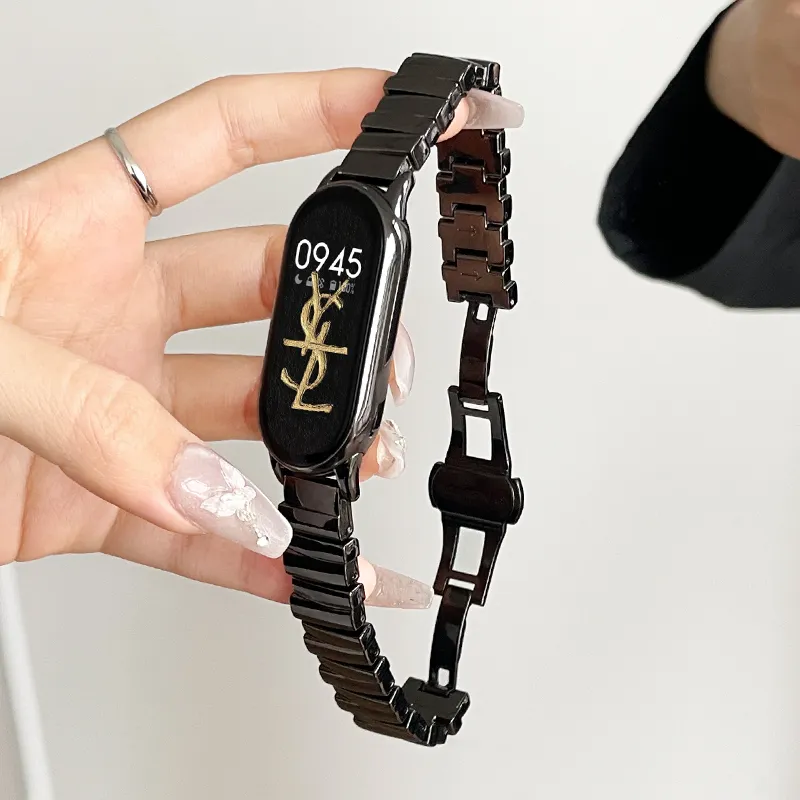 Yu Qing Compatibility Xiaomi Smart Band 9/8/7 All NFC Version 3456 Smart Band Wristband Watch Bands 155mm Unisex-5