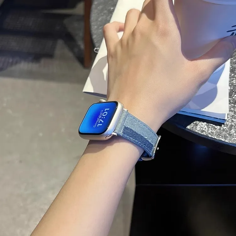 Yu Qing Apple Compatibility Watch Band Canvas Material-6