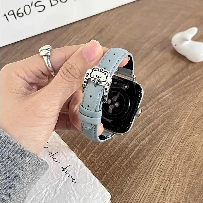 Yu Qing Watch Band Vivoiqoo Compatibility 12.5 21cm Leather-1