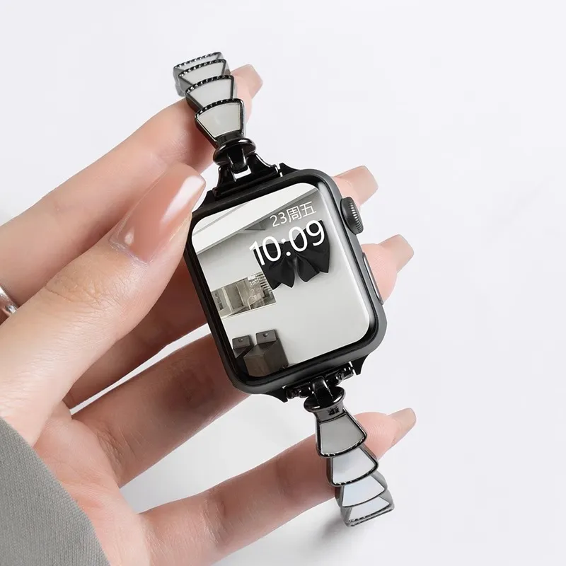 Yu Qing Apple Compatibility Watch Band Stainless Steel Material-5