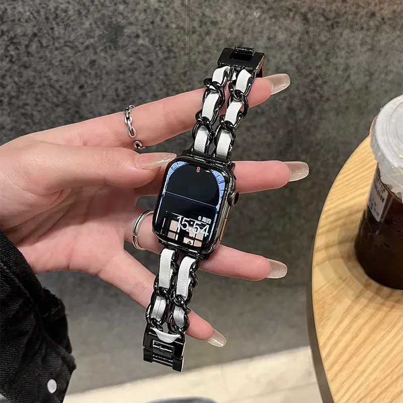 Yu Qing Apple Compatibility Watch Band 165mm Stainless Steel Material-7