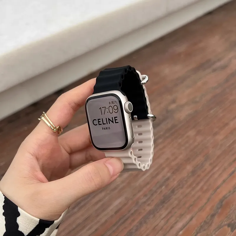 Yu Qing Apple Compatibility Watch Band Silicone Material-3