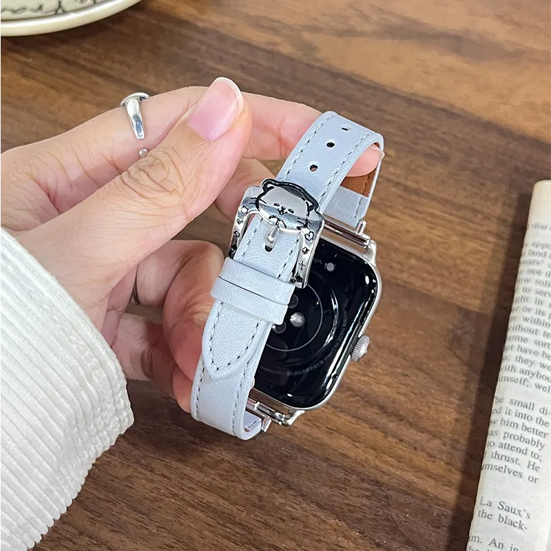 Yu Qing Watch Bands Vivo Compatibility 12.5 21cm Leather Metal-1