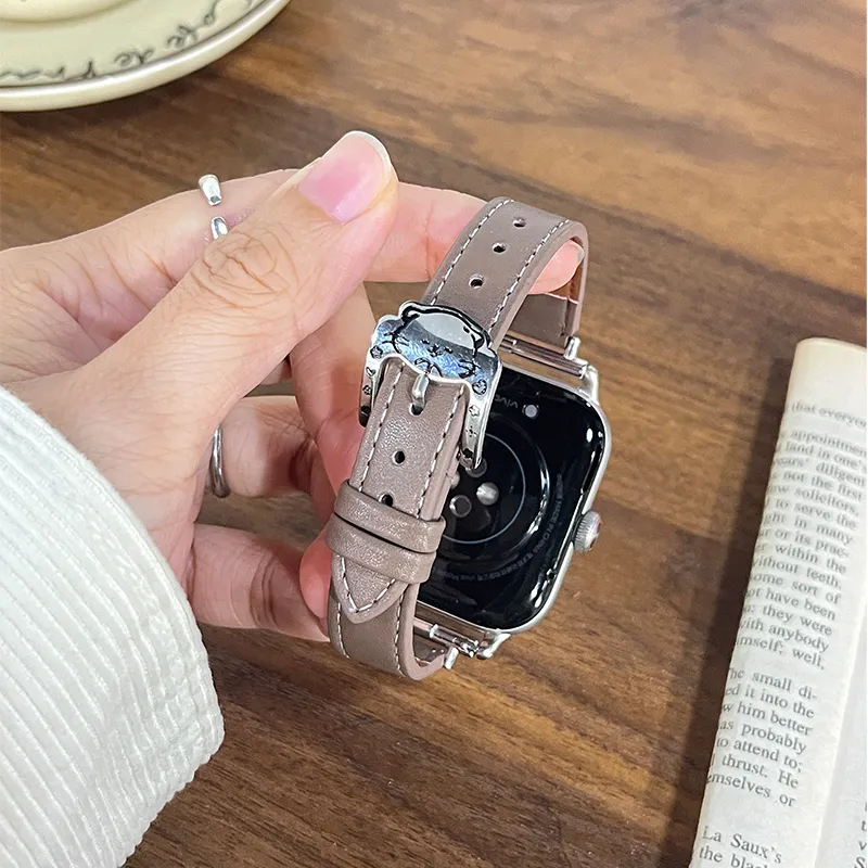 Yu Qing Watch Bands Vivo Compatibility 12.5 21cm Leather Metal-6