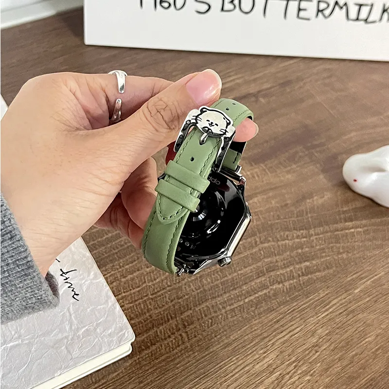 Yu Qing Watch Band OPPO OnePlus Compatibility 12.5 21cm Leather-4