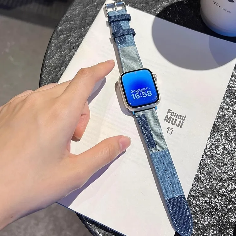 Yu Qing Apple Compatibility Watch Band Canvas Material-7