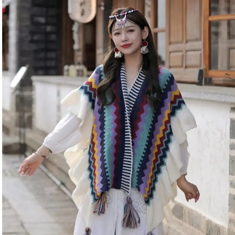 Wheat Field Guard Shawls Unisex-2