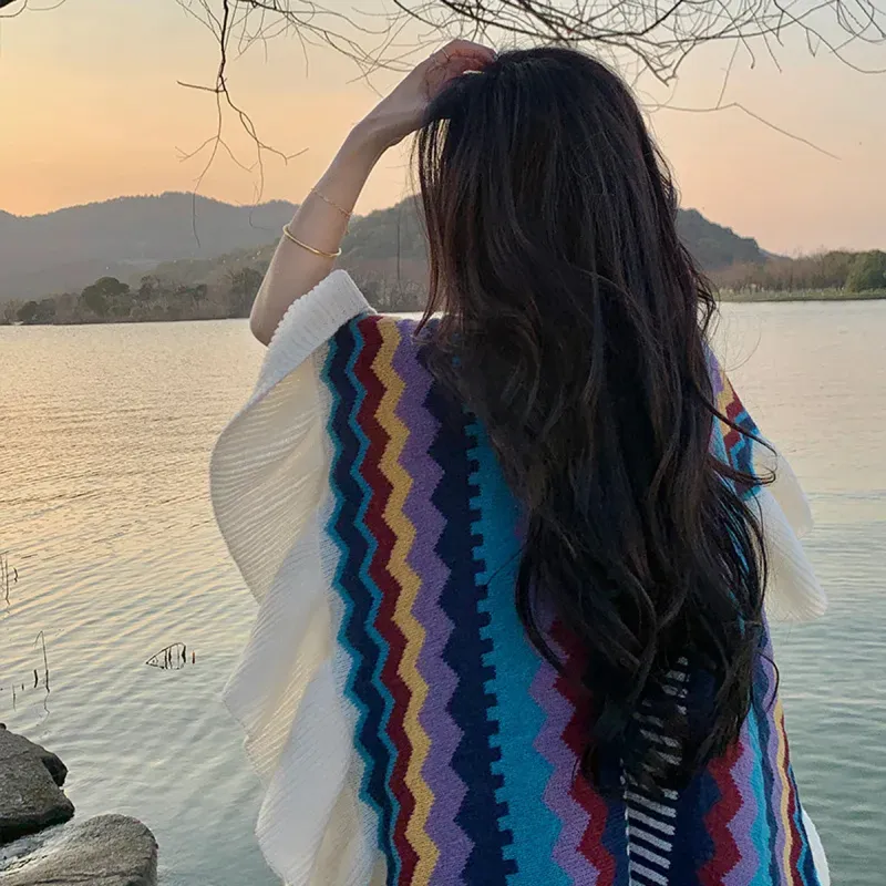 Wheat Field Guard Shawls Unisex-8