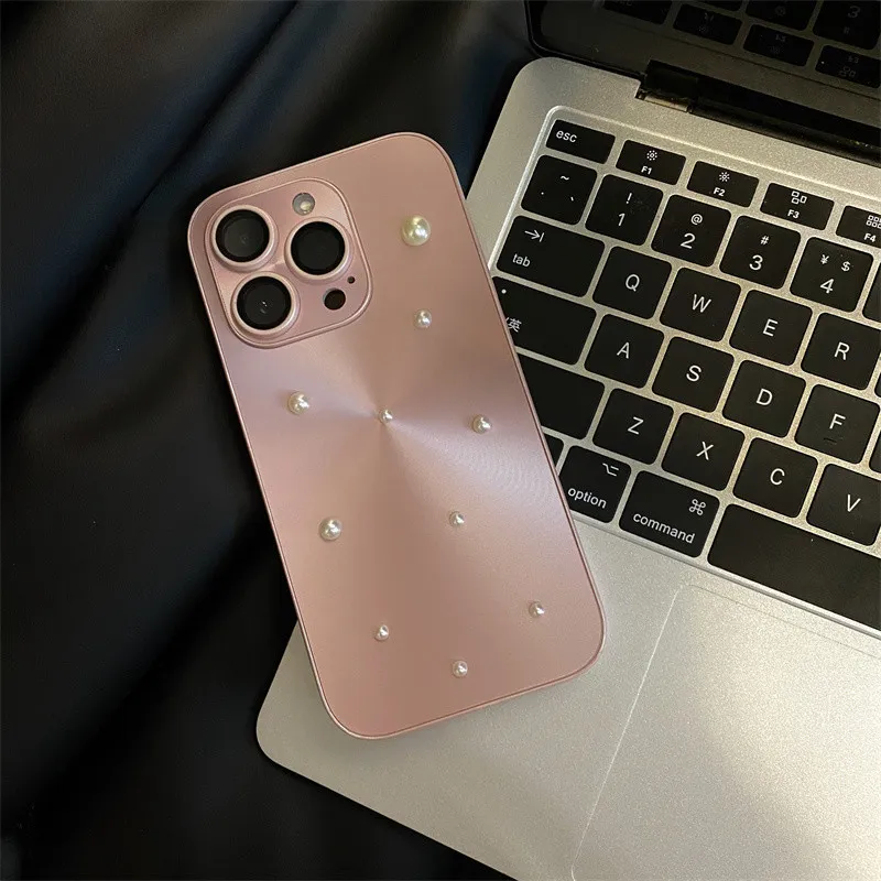 X IT All Compatibility 16ProMax Advanced IPhone 15 Minimalist Style Solid Color 12 Pearl 14 Case 13 Phone Cases-2