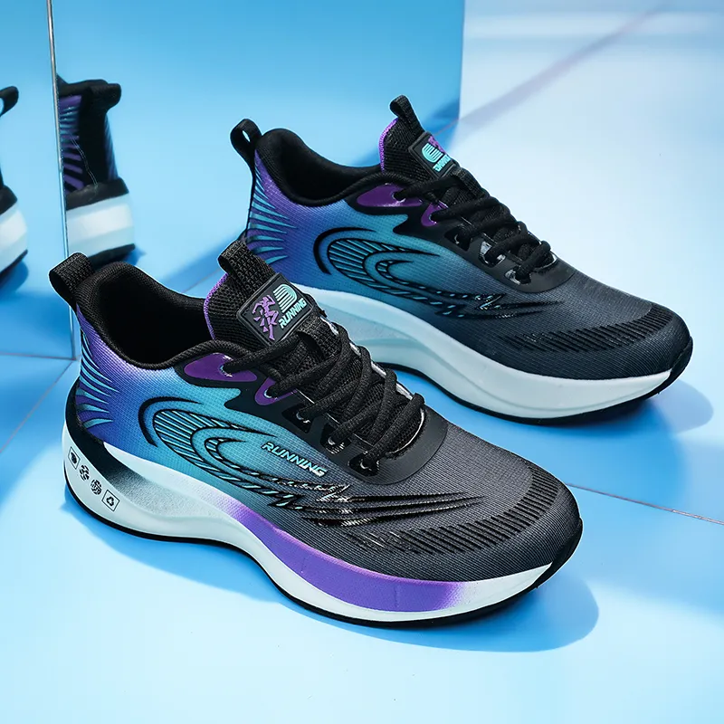 MEKY Cushioned Slip-Resistant Abrasion-Resistant Low-Top Casual Training Sprint Running Shoes Men's-4