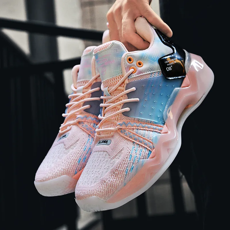 MEKY Cushioned Wear-Resistant Breathable Mid-Top Basketball Shoes Unisex-2