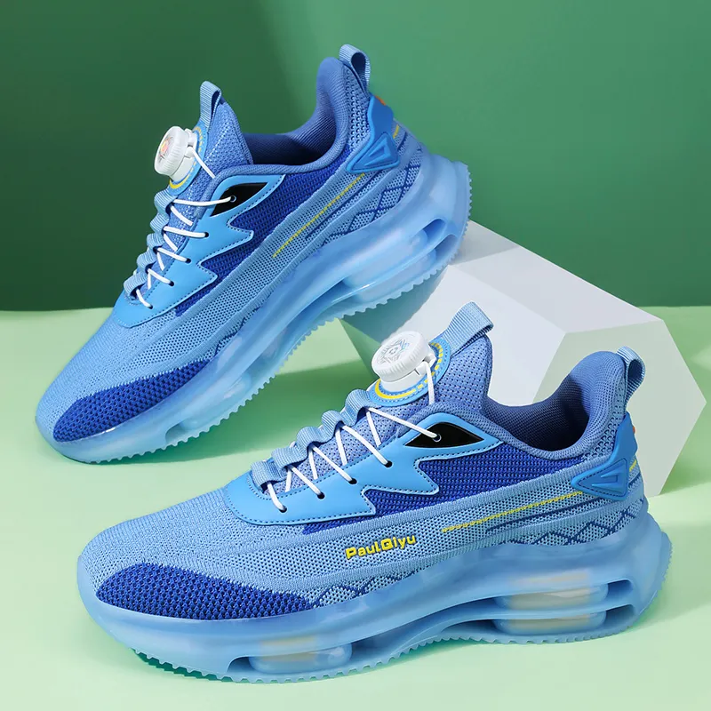 MEKY Cushioning Breathable Height Increasing Low Top Casual Training Sprint Running Shoes Men's-4