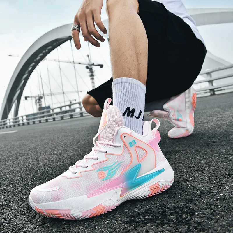MEKY Cushioning Rebound Height Increasing Abrasion Resistant Breathable Slip Resistant Low Top Basketball Shoes Unisex-5
