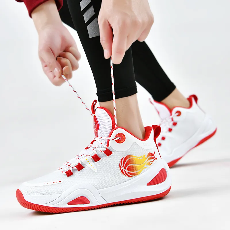 MEKY Shock Absorbers Slip Resistant, Abrasion Resistant, Breathable Mid Top Basketball Shoes Unisex-20