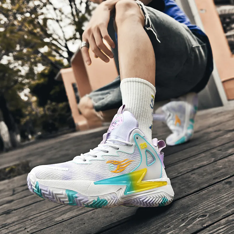 MEKY Cushioning Rebound Height Increasing Abrasion Resistant Breathable Slip Resistant Low Top Basketball Shoes Unisex-22