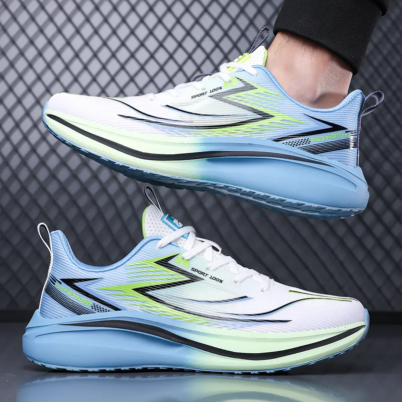 MEKY Cushioning, Slip Resistant, And Abrasion Resistant Low Top Physical Fitness Test Physical Exam Running Shoes Men's-8