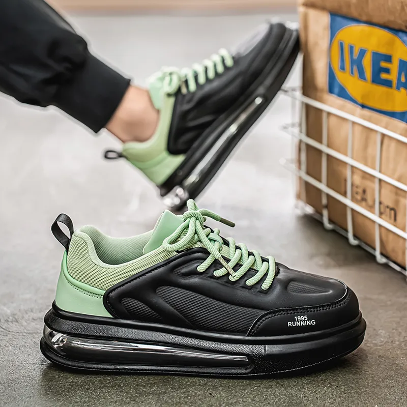 MEKY Cushioned Slip Resistant Height Increasing Low Top Air Cushion Casual Training Sprint Running Shoes Men's-3