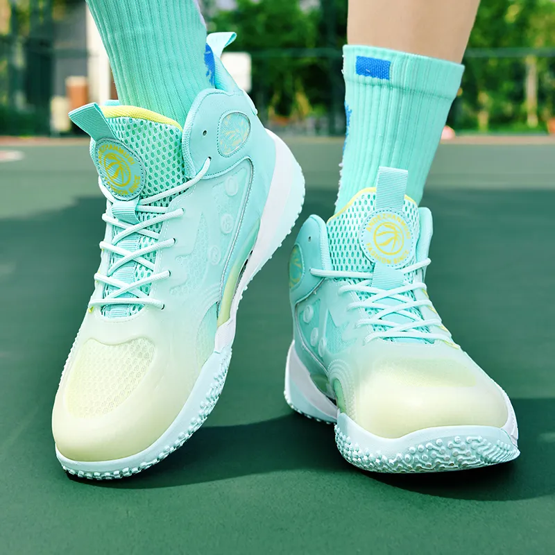 MEKY Anti Slip Wear Resistant High Top Basketball Shoes Unisex-8