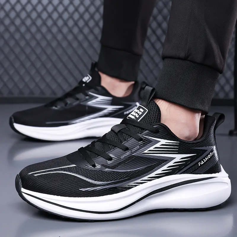 MEKY Cushioning, Slip Resistant, And Abrasion Resistant Low Top Physical Fitness Test Physical Exam Running Shoes Men's-13