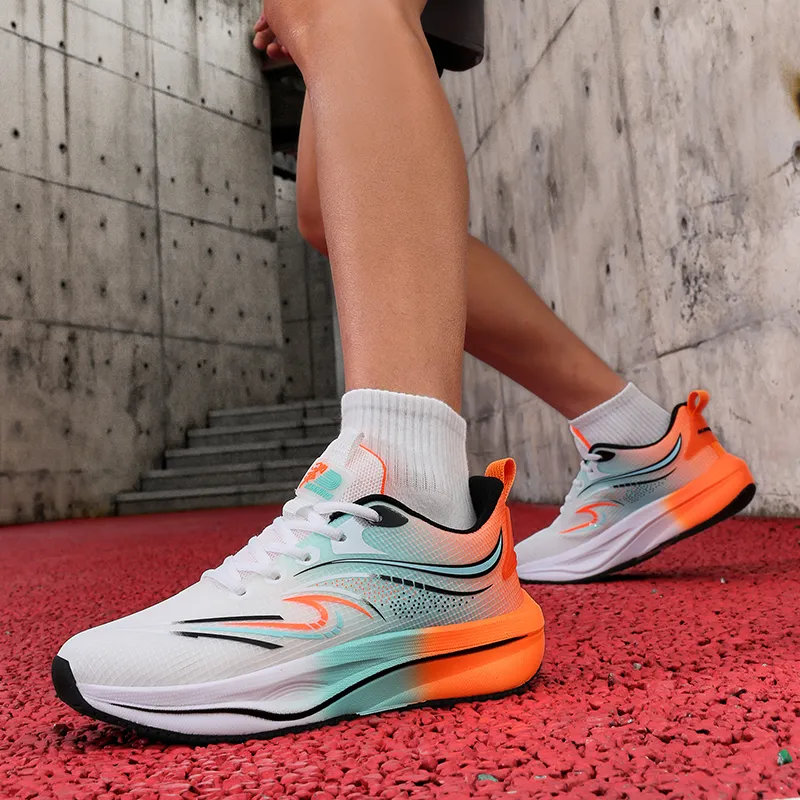 MEKY Cushioning, Slip Resistant, And Abrasion Resistant Low Top Carbon Plate Training Running Shoes Men's-3