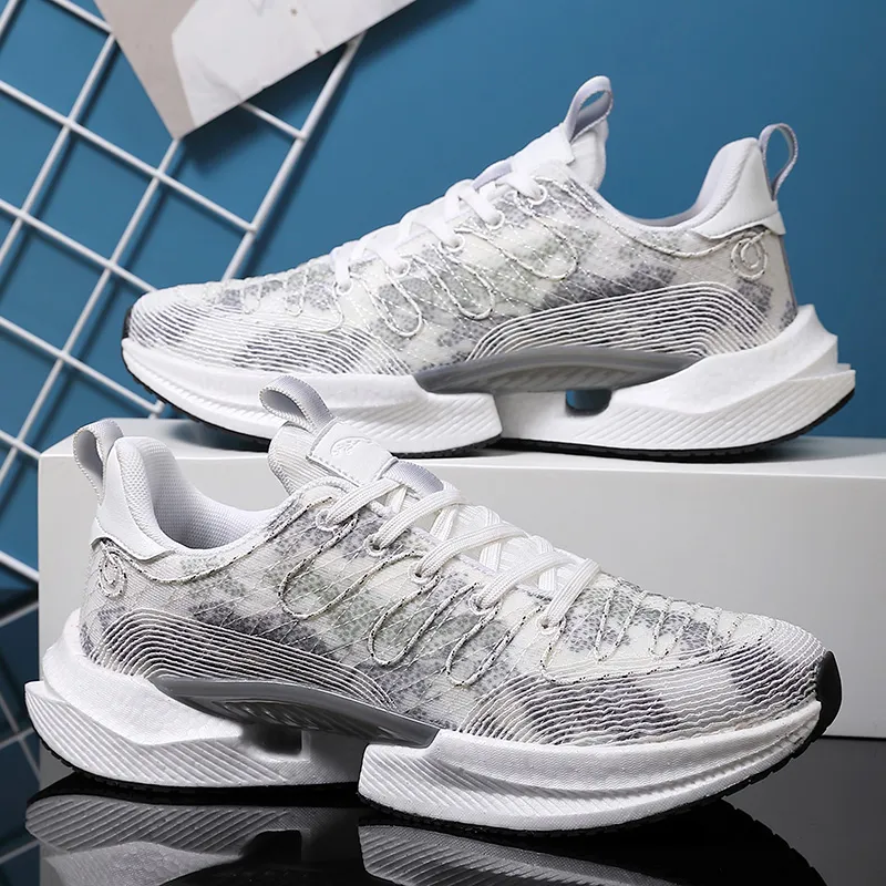 MEKY Cushioning Anti Slip Wear Resistant Breathable Supportive Lightweight Mid Top Casual Running Shoes Men's-3