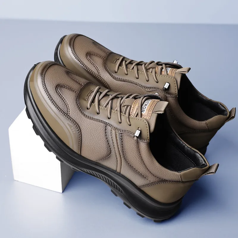 MEKY Cushioned Slip-Resistant Abrasion-Resistant Low-Top Casual Running Shoes Men's-3