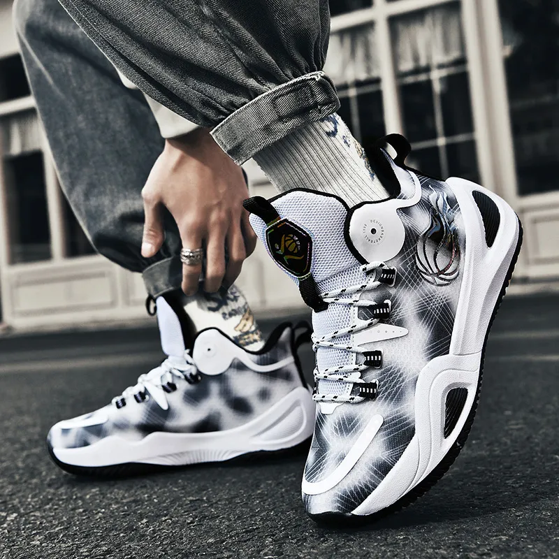 MEKY Shock Absorbers Slip Resistant, Abrasion Resistant, Breathable Mid Top Basketball Shoes Unisex-15