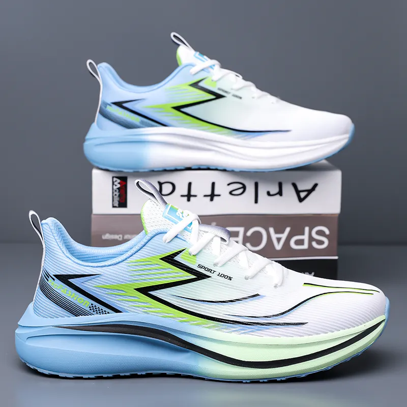 MEKY Cushioning, Slip Resistant, And Abrasion Resistant Low Top Physical Fitness Test Physical Exam Running Shoes Men's-6