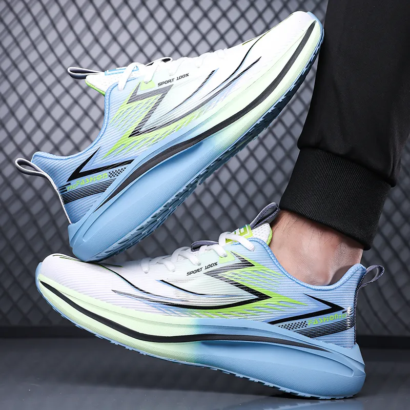 MEKY Cushioning, Slip Resistant, And Abrasion Resistant Low Top Physical Fitness Test Physical Exam Running Shoes Men's-9