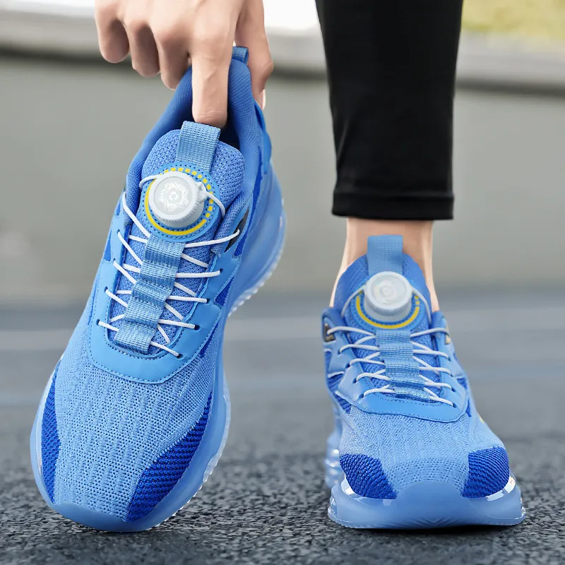 MEKY Cushioning Breathable Height Increasing Low Top Casual Training Sprint Running Shoes Men's-5