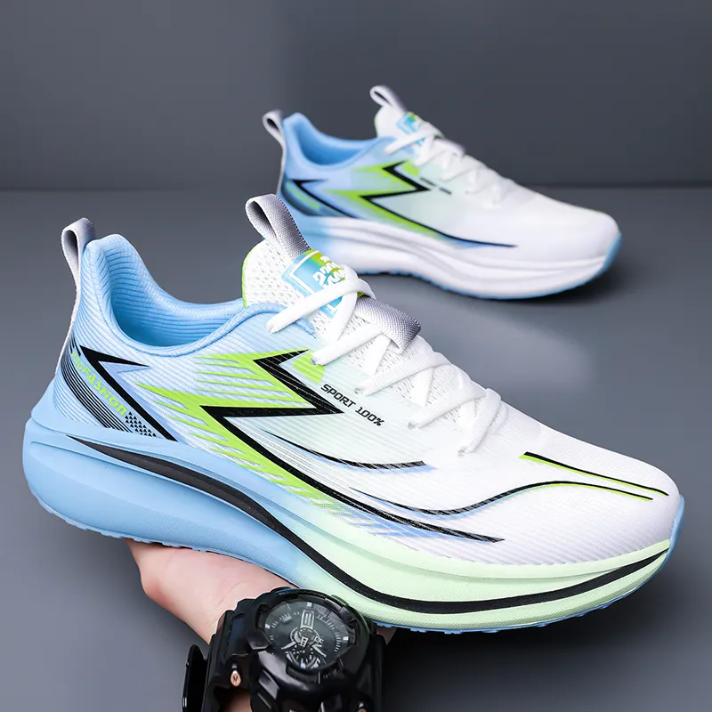 MEKY Cushioning, Slip Resistant, And Abrasion Resistant Low Top Physical Fitness Test Physical Exam Running Shoes Men's-7