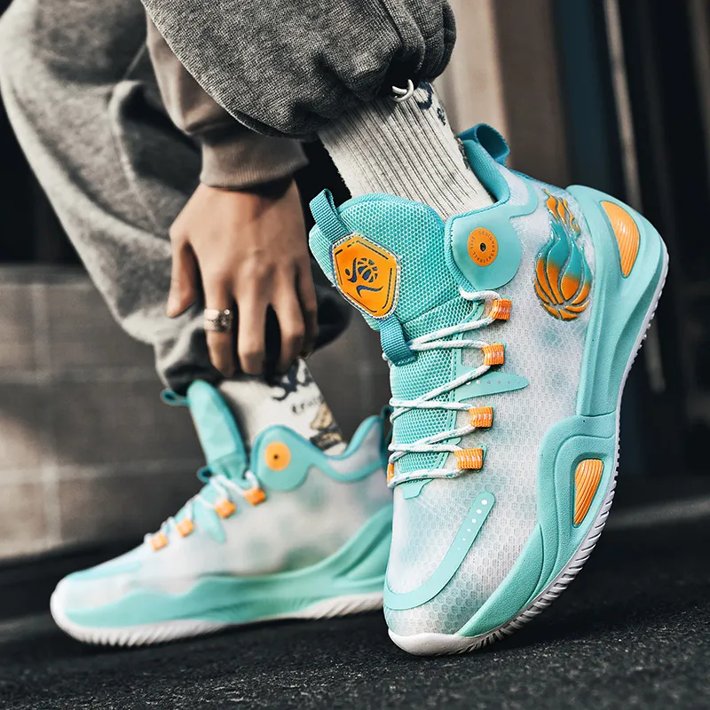 MEKY Shock Absorbers Slip Resistant, Abrasion Resistant, Breathable Mid Top Basketball Shoes Unisex-12