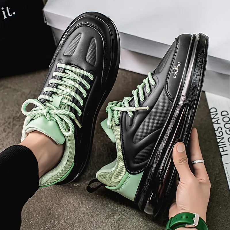 MEKY Cushioned Slip Resistant Height Increasing Low Top Air Cushion Casual Training Sprint Running Shoes Men's-4