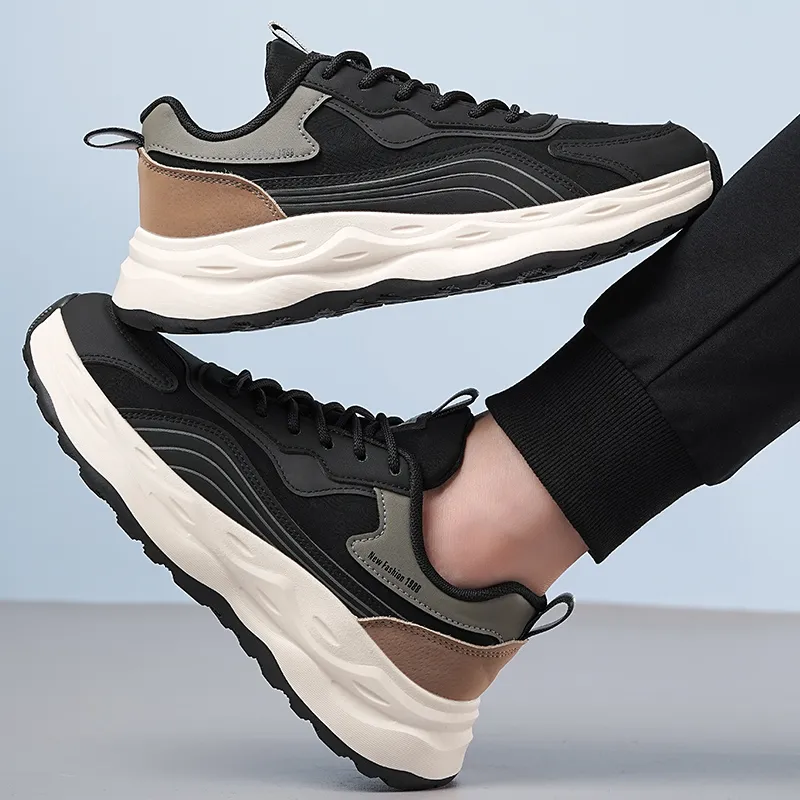 MEKY Warm Cushioning And Wear-Resistant Mid-Top Casual Running Shoes Men's-4