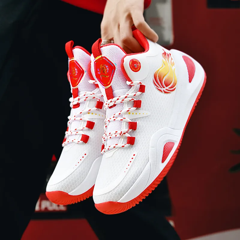 MEKY Shock Absorbers Slip Resistant, Abrasion Resistant, Breathable Mid Top Basketball Shoes Unisex-19
