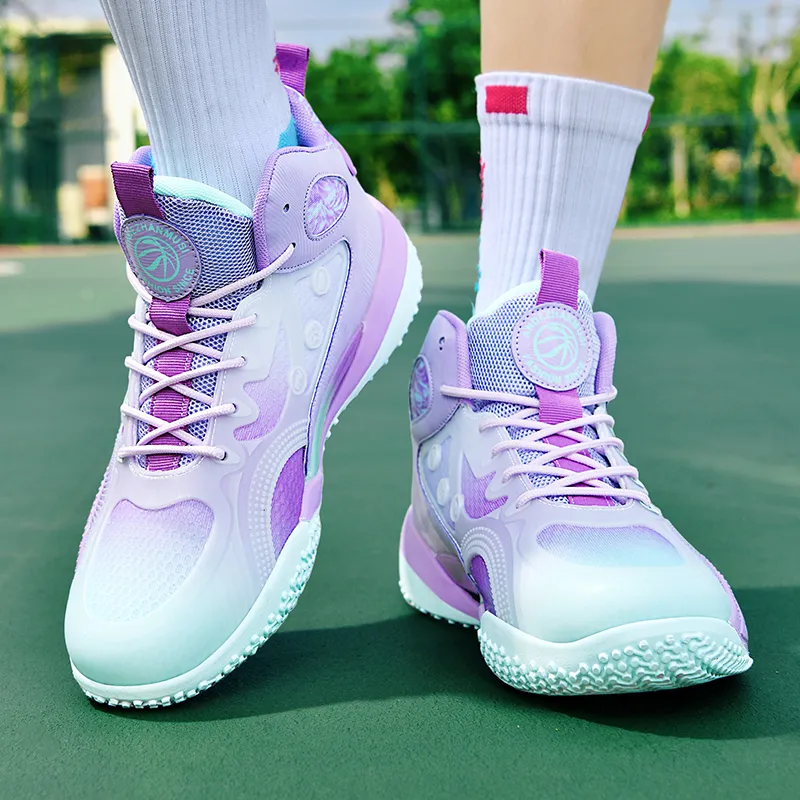 MEKY Anti Slip Wear Resistant High Top Basketball Shoes Unisex-14