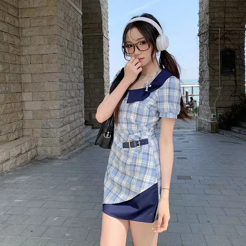 DOSOHEB Short Sleeved Dress Women's-3