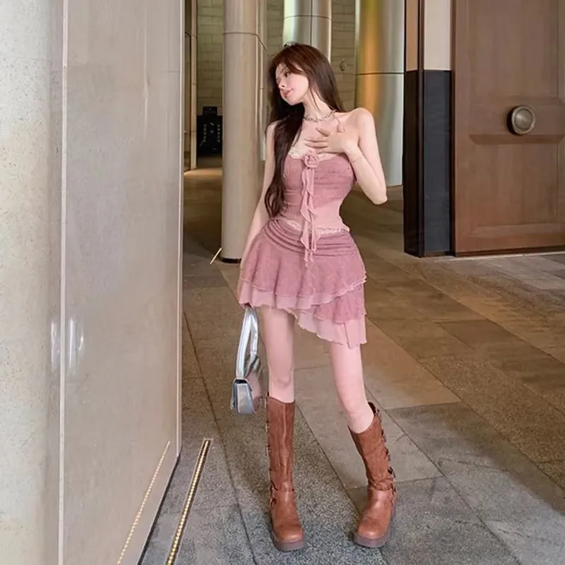 DOSOHEB Two Piece Skirt Sets Women's-2