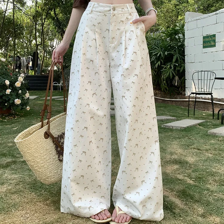 DOSOHEB Casual Pants Women's White-2