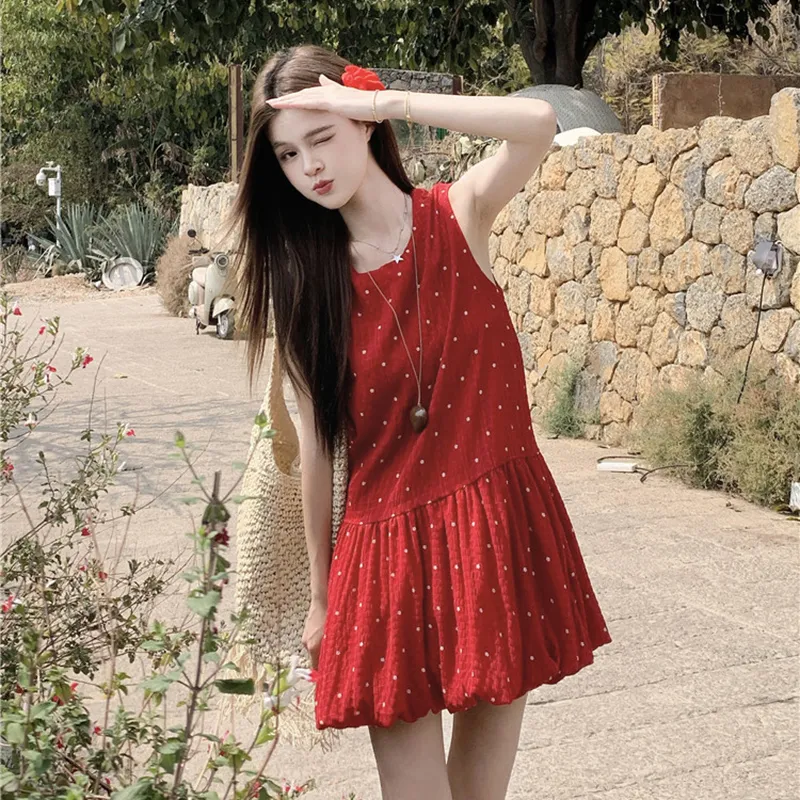 DOSOHEB Sleeveless Dress Women's-4