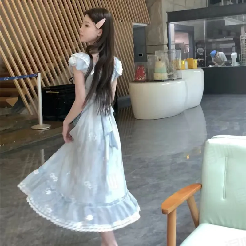 DOSOHEB Short Sleeved Dress Women's-3